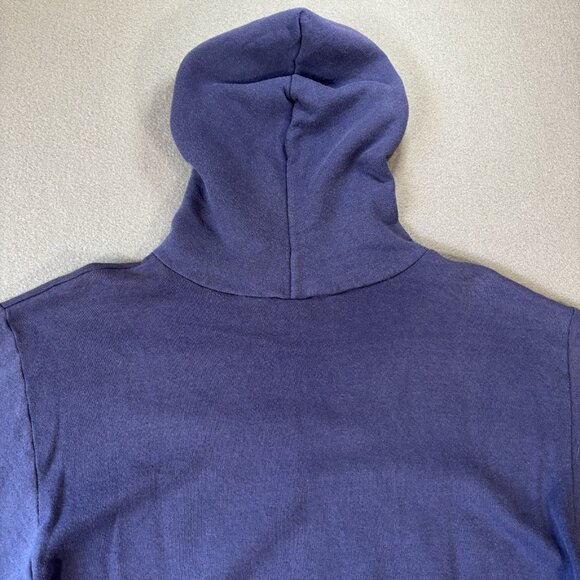 Vintage 80s Jerzees Hoodie Penn State Nurse Womens L Blue Faded USA Made RARE - Picture 14 of 14